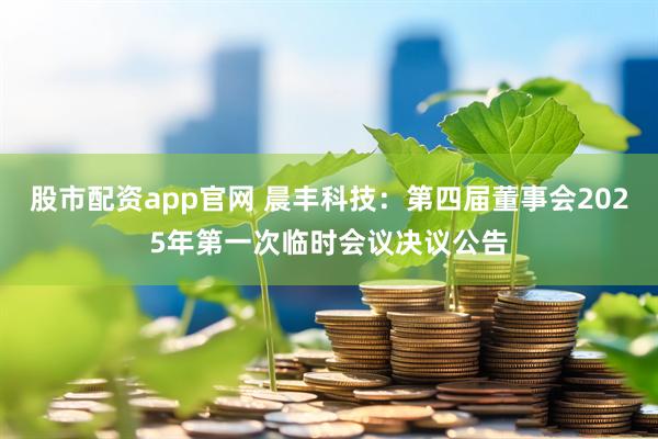 股市配资app官网 晨丰科技：第四届董事会2025年第一次临时会议决议公告